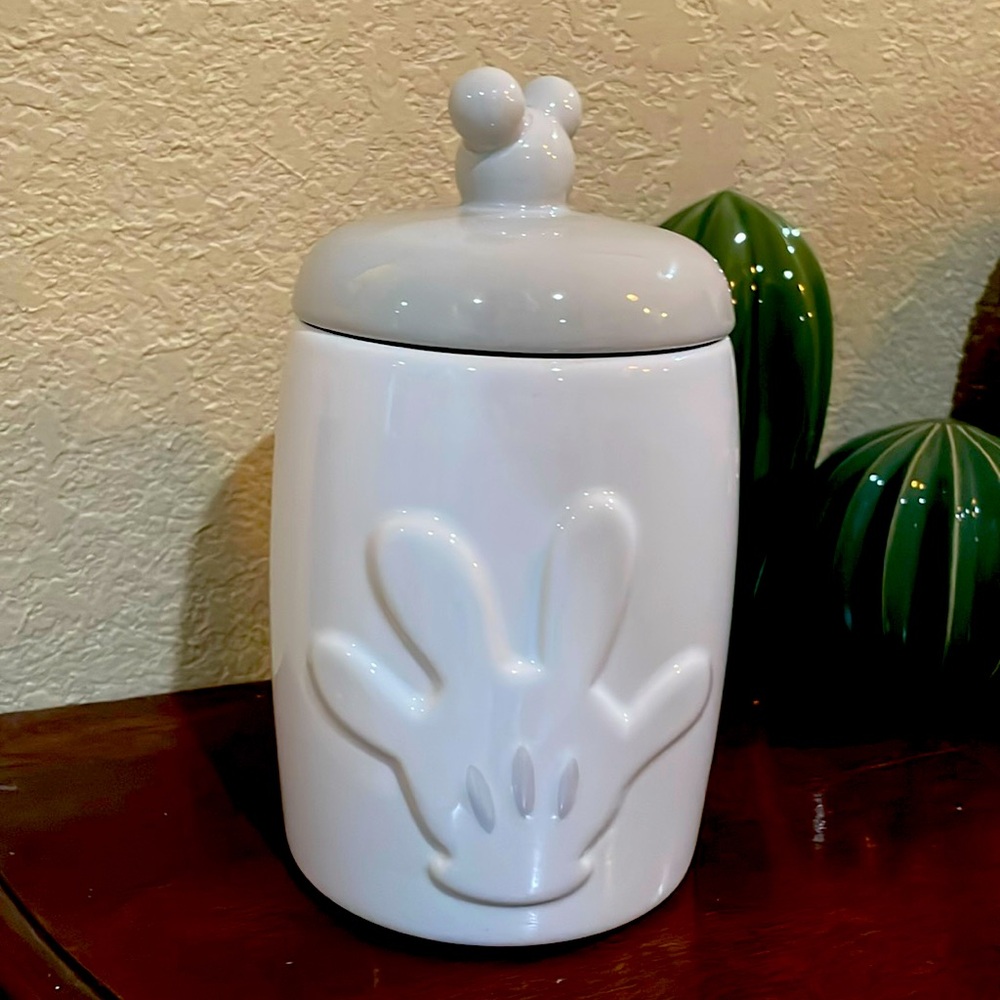 Disney Mickey Hand Dog Treat Jar